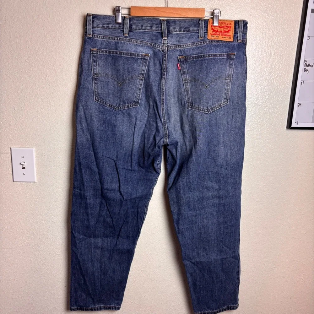 Levi's 550 '92 Jeans Mens 40x30 Relaxed Taper Medium Wash 100% Cotton 90s Y2K